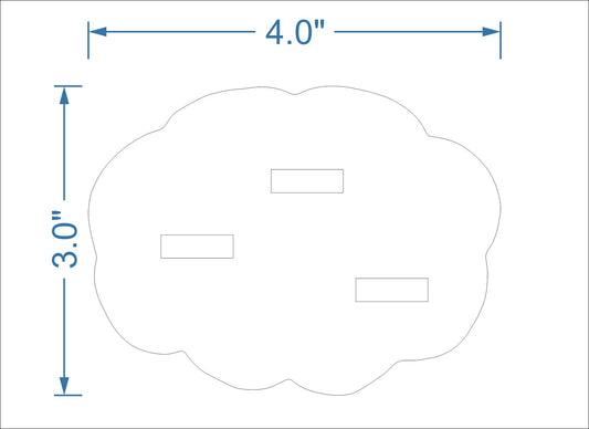 Triple Stand Clear KHA-S007 | 0.50in. Acrylic