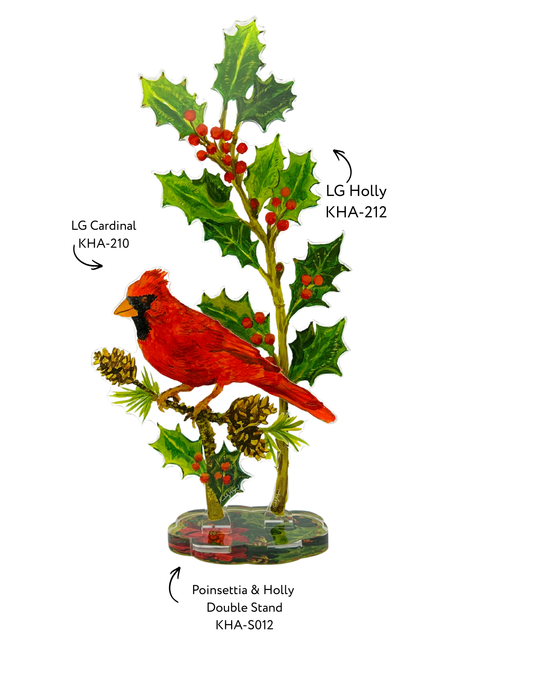 Winter Cardinal Arrangement | Floral Arrangement Bundle