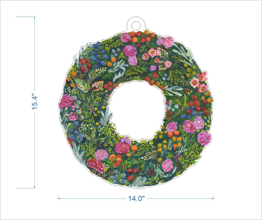 Basel Fruit Wreath XL | 0.25in. Acrylic
