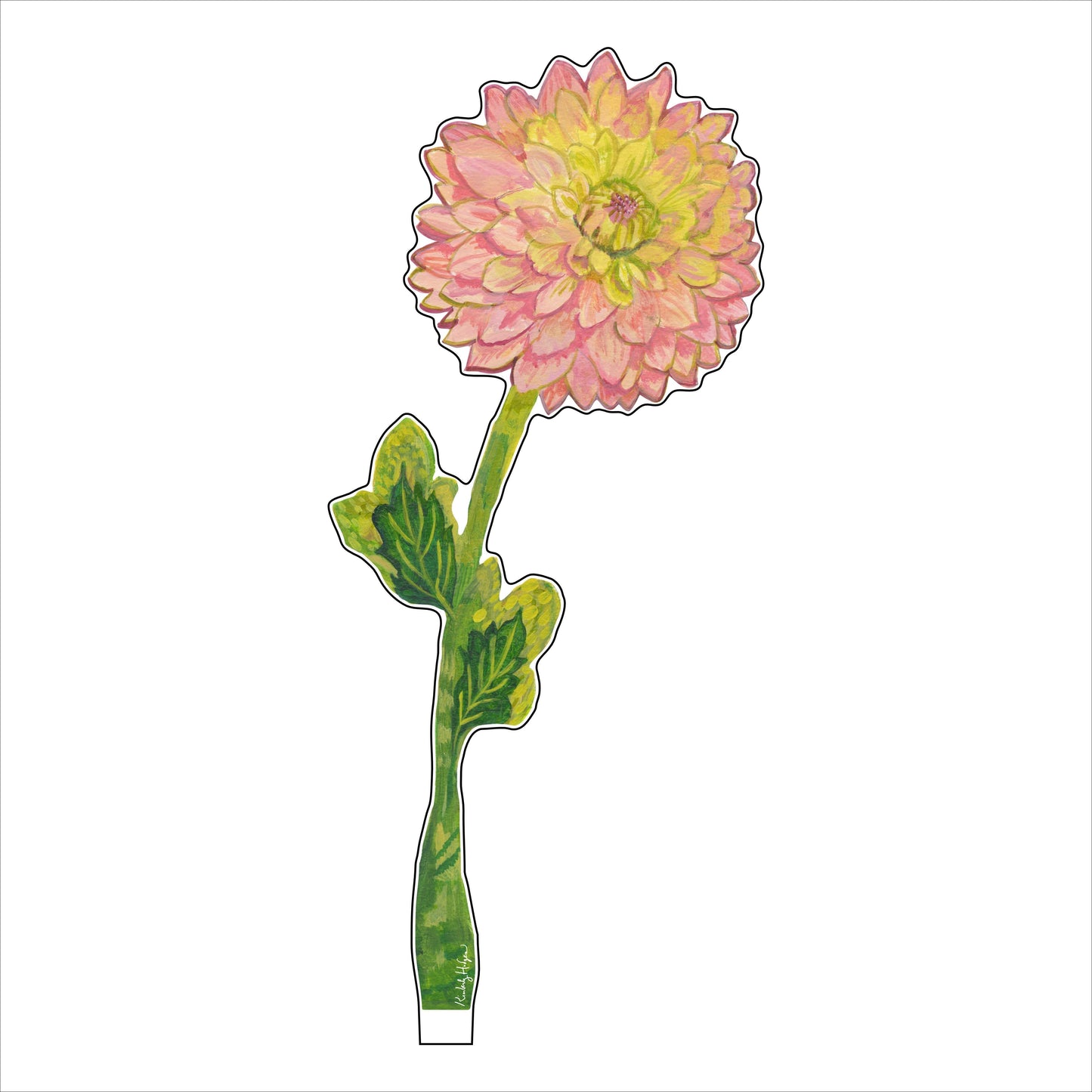 Cafe Au Lait Dahlia LG KHA-005 | 0.25in. Acrylic | Single