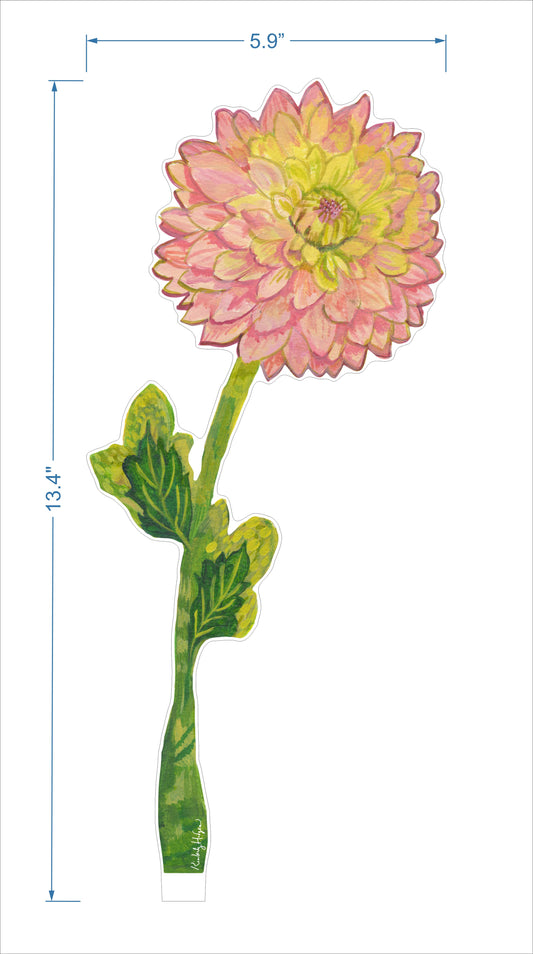 Cafe Au Lait Dahlia | 0.25in. Acrylic Floral