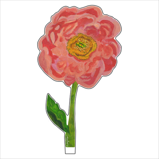 Coral Charm Peony | 0.25in. Acrylic Floral