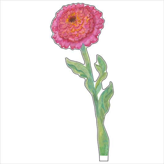 Cupcake Zinnia | 0.25in. Acrylic Floral