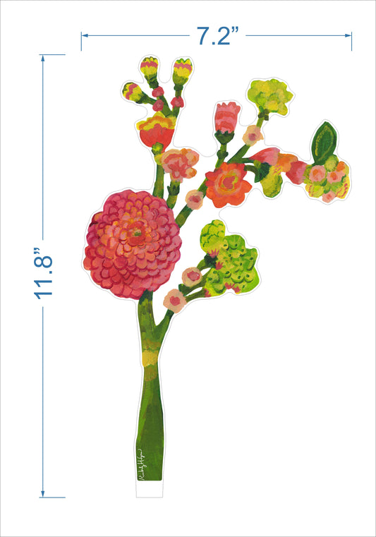 Dahlia Blossoms | 0.25in. Acrylic Floral