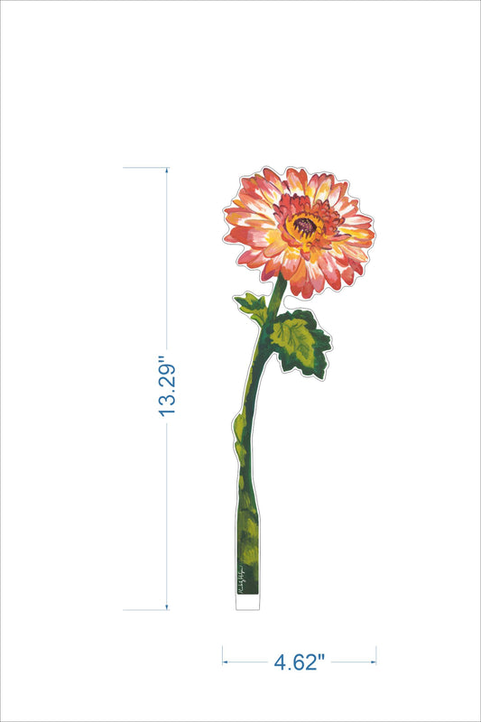 Gerbera Daisy | 0.25in. Acrylic Floral