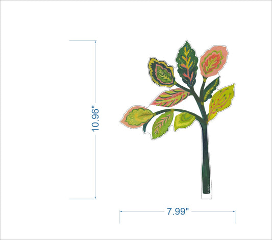 Green Leaves | 0.25in. Acrylic Floral
