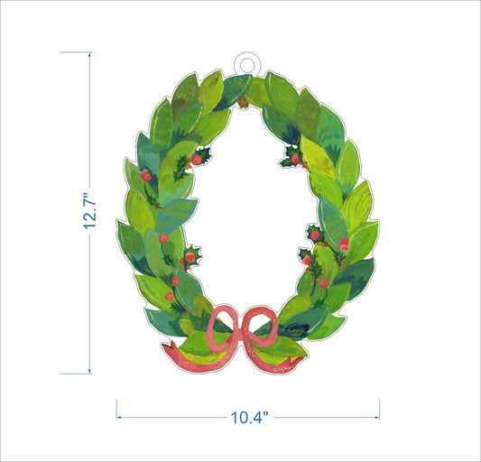 Holly Wreath LG | 0.25in. Acrylic