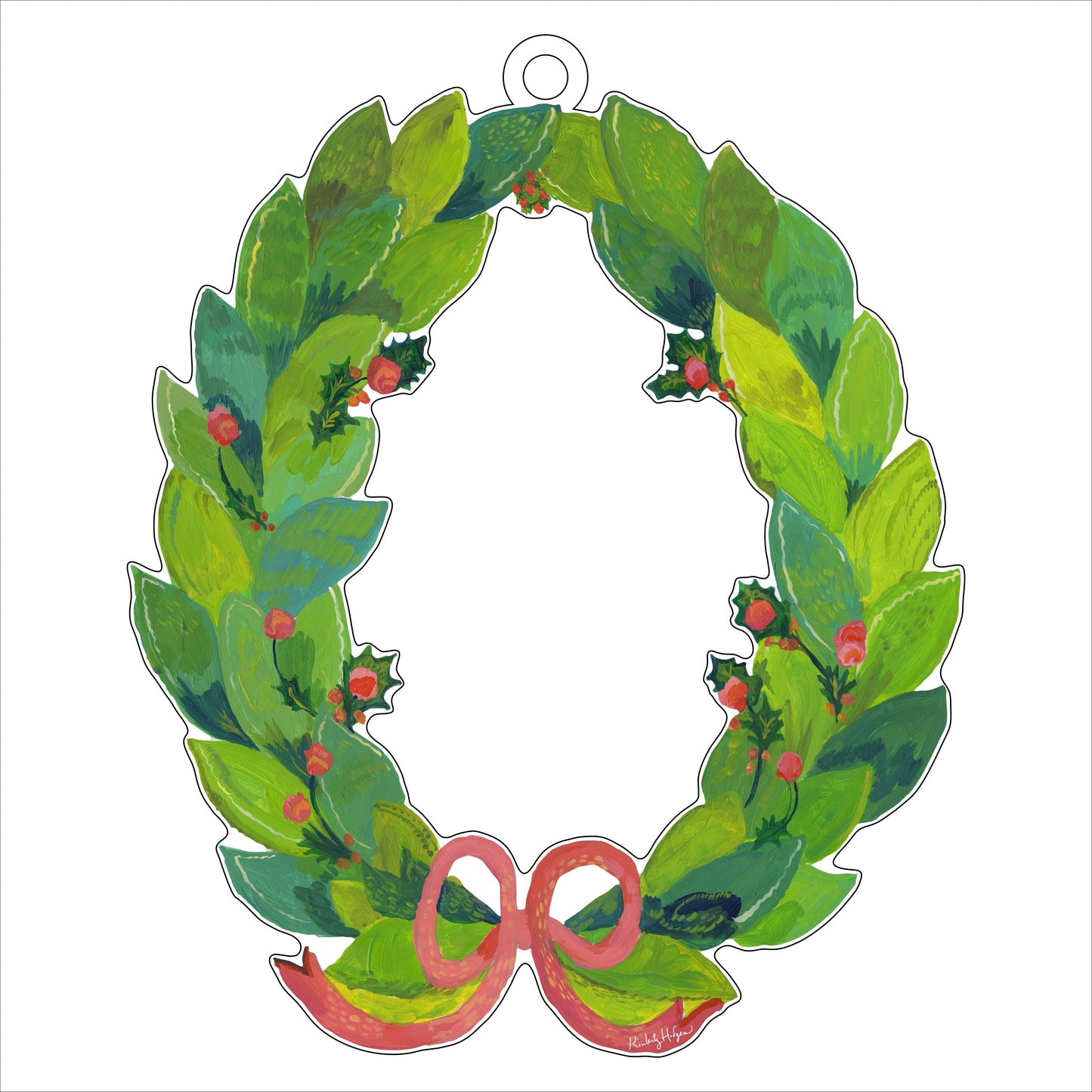 Holly Wreath LG | 0.25in. Acrylic