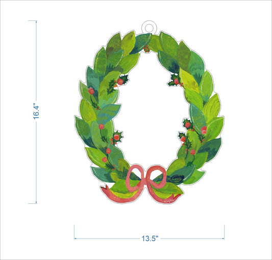 Holly Wreath XL | 0.25in. Acrylic