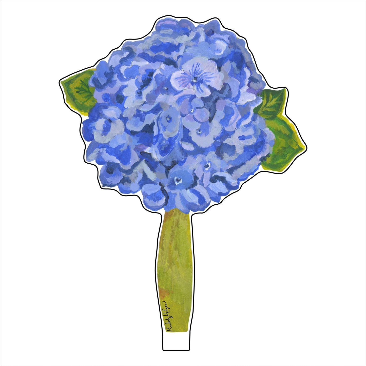 Hydrangea Royal Blue LG KHA-029 | 0.25in. Acrylic | Single