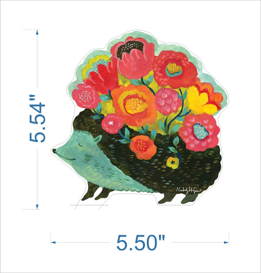 Hedgehog Blossoms | 0.75in. Acrylic Large