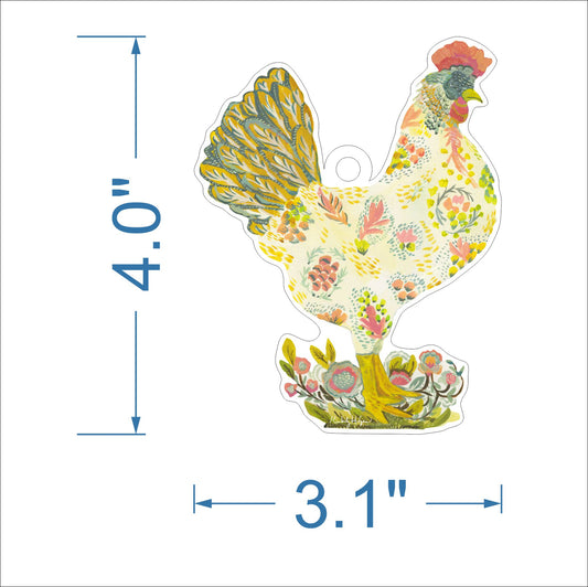 Prairie Chicken Acrylic Holiday Ornament