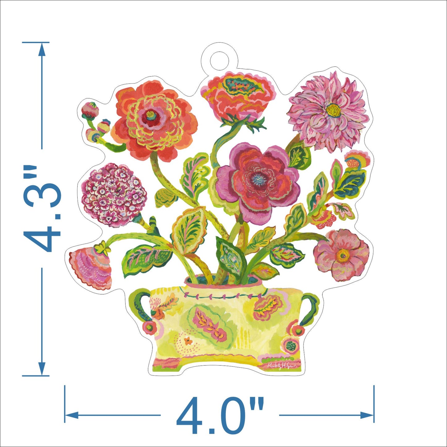Provence Poppy III Ornament