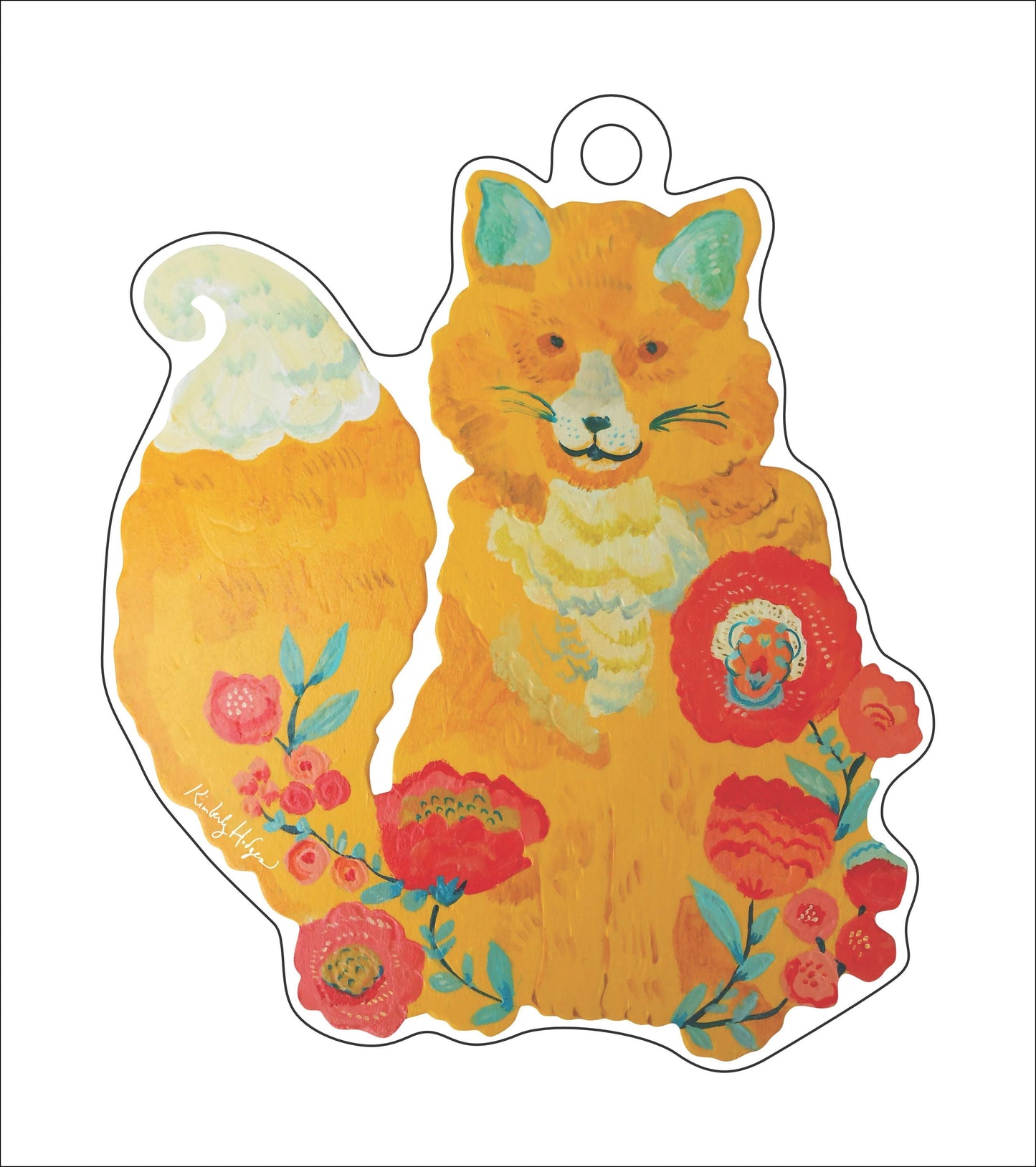Spring Fox Ornament