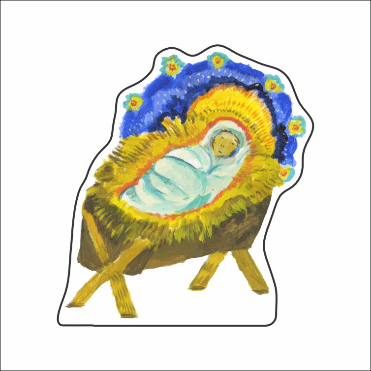 KHA-238 Nativity Jesus Mini | 0.50 Acrylic