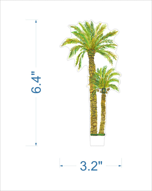 KHA-233 Nativity Palm Trees Mini + Stand | 0.25 Acrylic