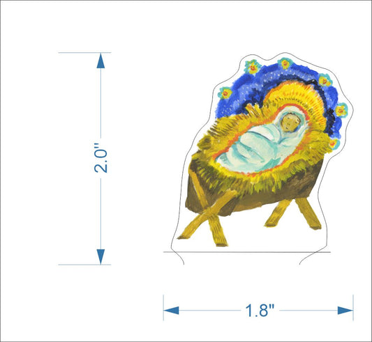 KHA-238 Nativity Jesus Mini | 0.50 Acrylic