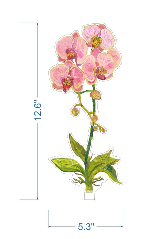 Coral Orchid | 0.25in. Acrylic Floral
