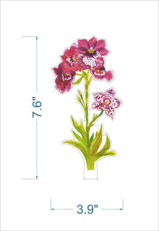 Pansy Orchid | 0.25in. Acrylic Floral