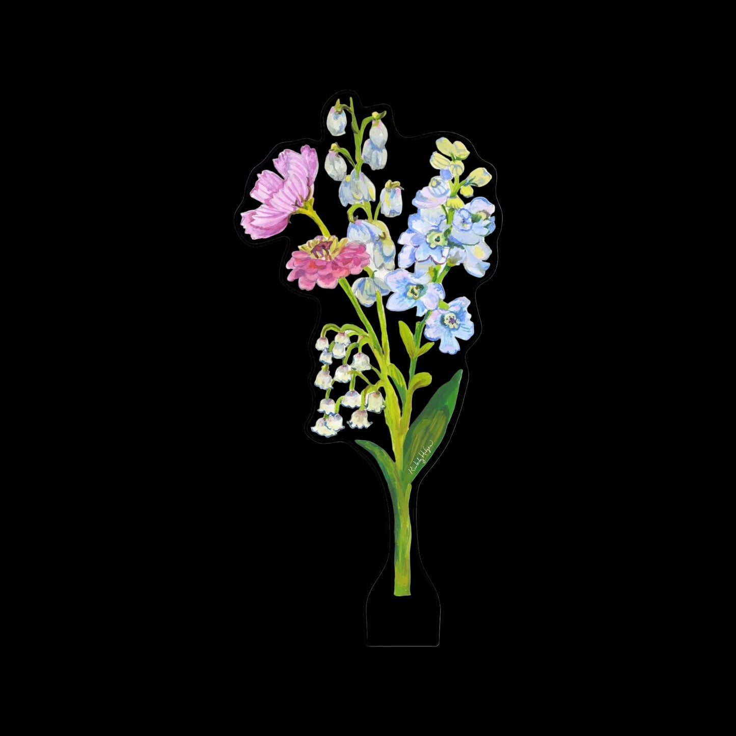 Delphine Flower | 0.25in. Acrylic Floral