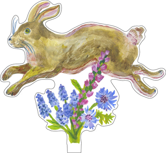 Running Rabbit | 0.25in. Acrylic Floral