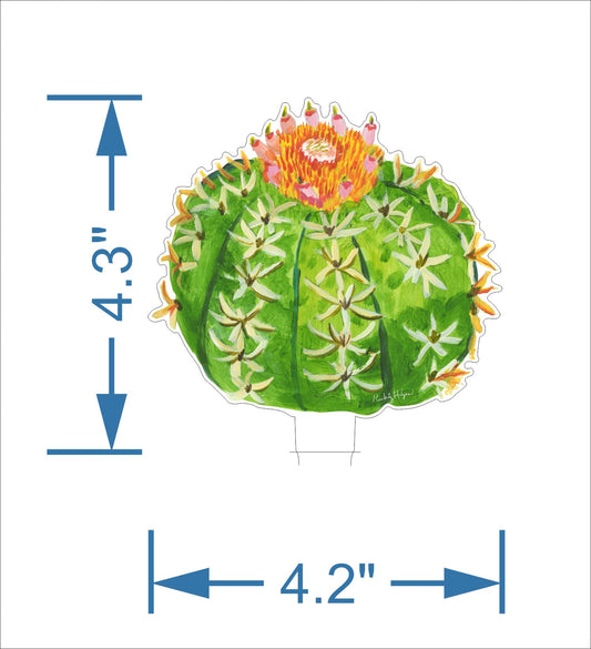 Turk's Cap Cactus | 0.25in. Acrylic Floral
