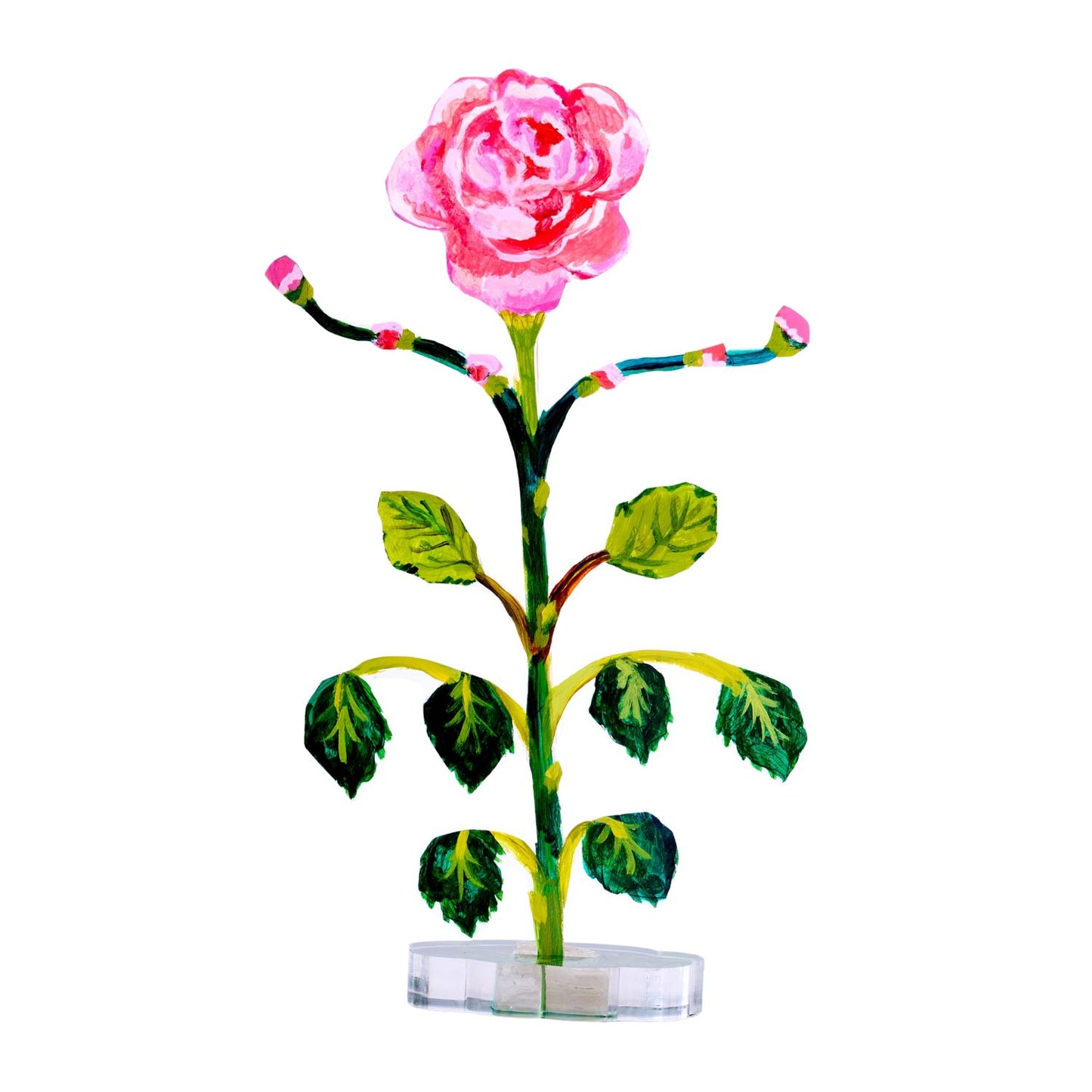 KHA-613 Tearose Jewelry Holder & Single Leaf