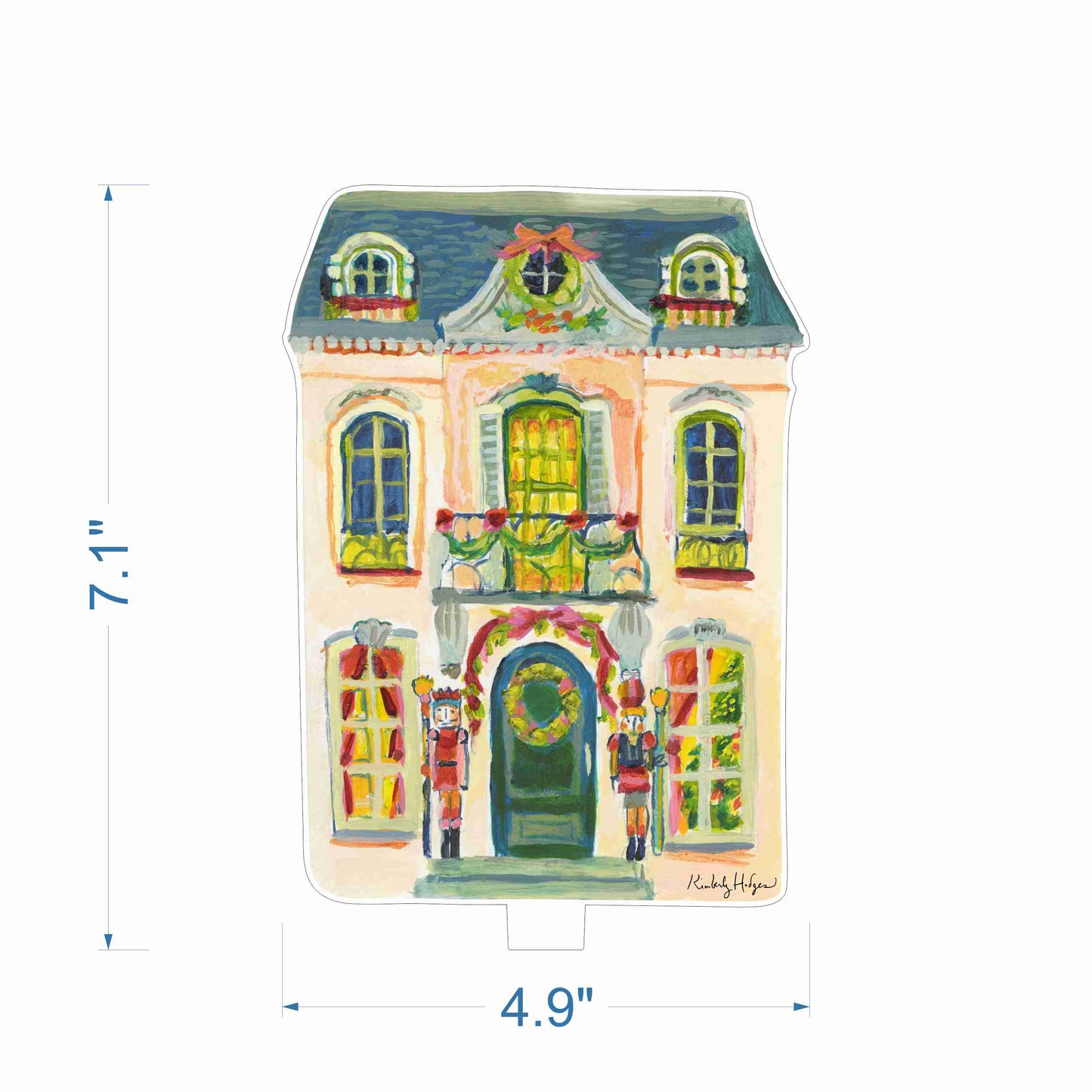 Nutcracker House | 0.25in. Acrylic Floral