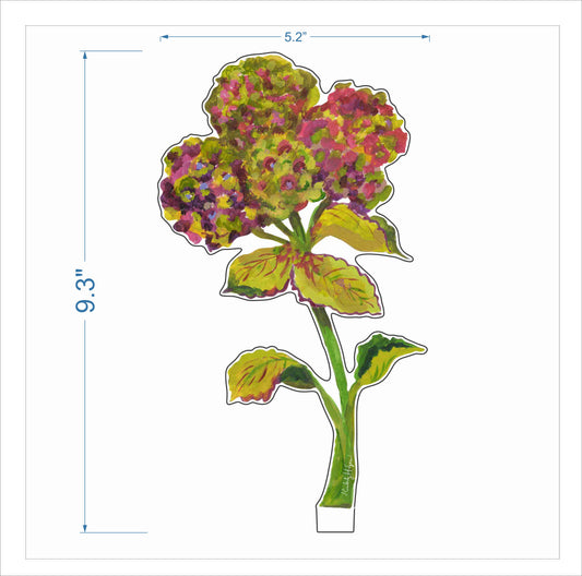 Pistachio Hydrangea | 0.25in. Acrylic Floral