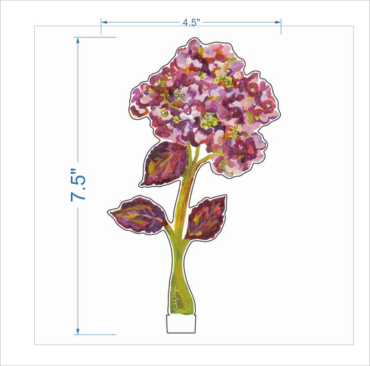 Autumnal Hydrangea | 0.25in. Acrylic Floral