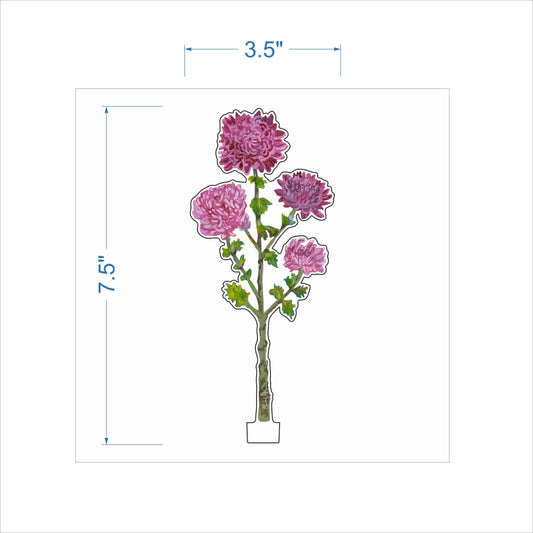 Mauve Mum | 0.25in. Acrylic Floral