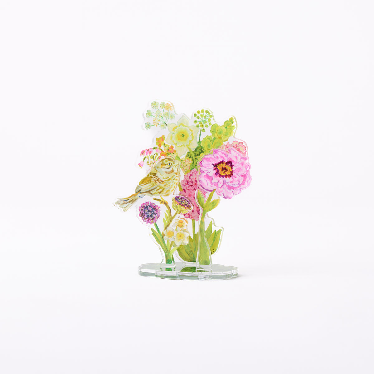 Petite Bouquet Collection acrylic floral set of 6 UV printed botanical designs