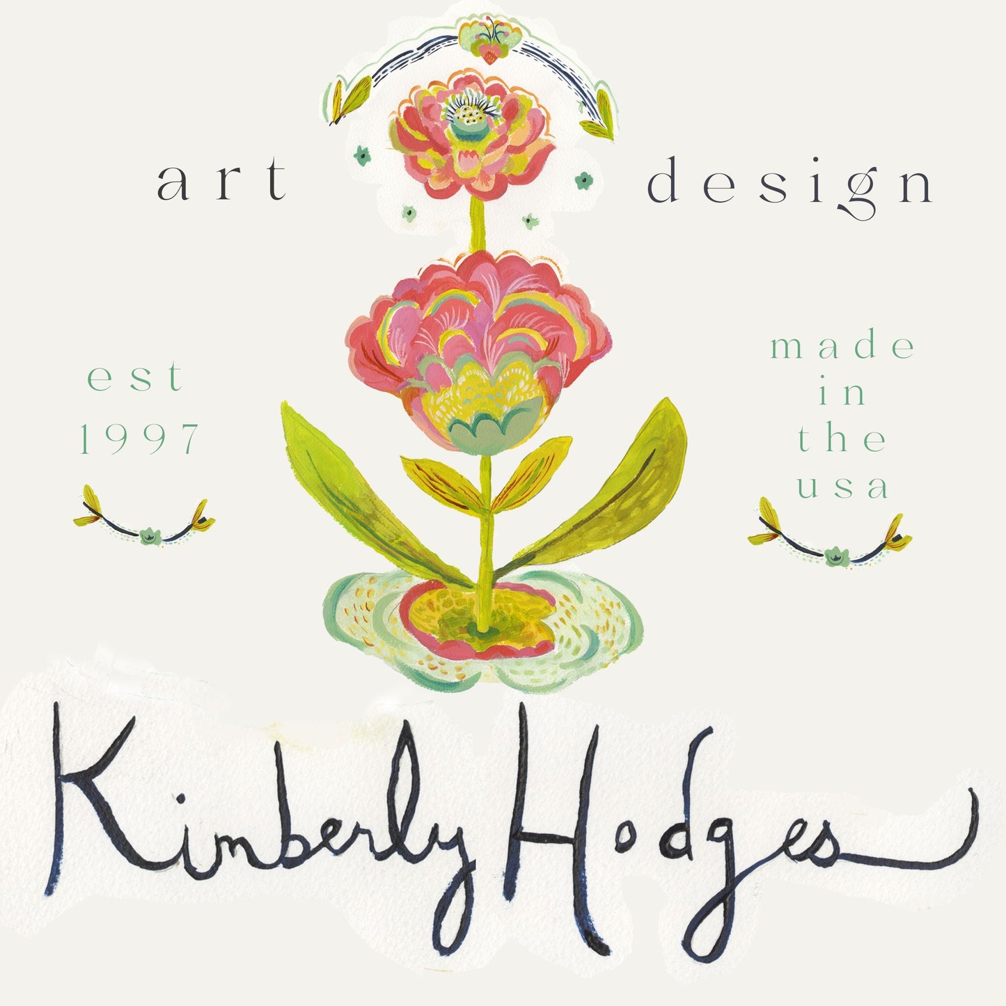 Kim Hodges | Tray & Best Seller Florals Bundle Flower | 0.25" & 0.50" Acrylic Package