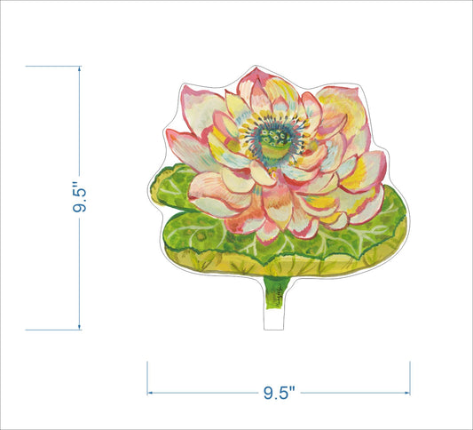 Lotus Flower | 0.25in. Acrylic Floral