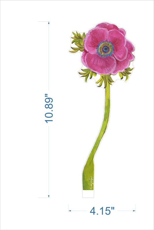 Magenta Anemone | 0.25in. Acrylic Floral
