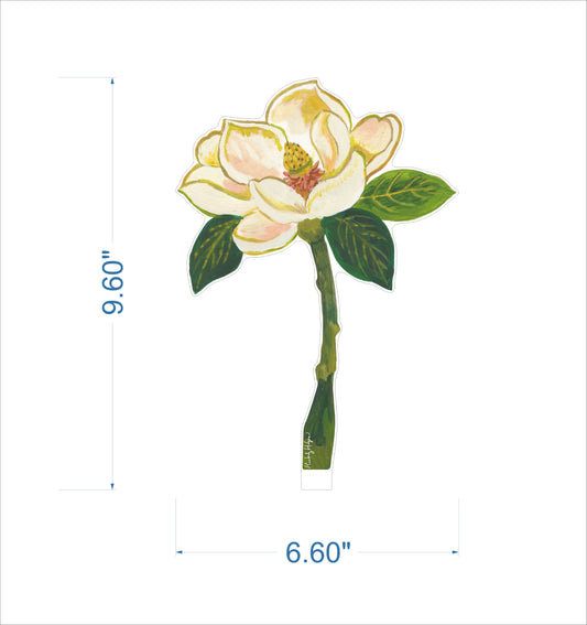 Magnolia | 0.25in. Acrylic Floral