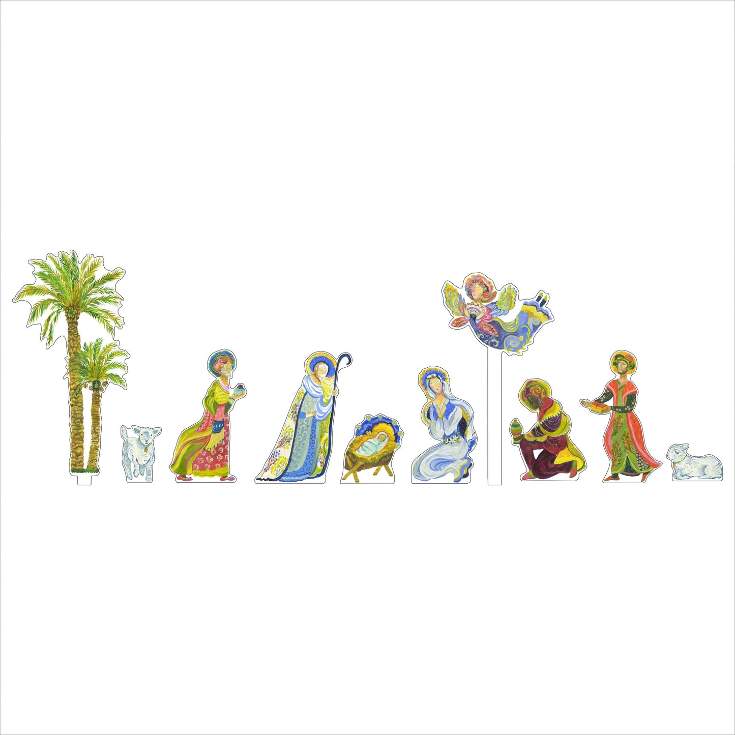 10-Piece Nativity Set Mini KHA-244 | 0.50in Acrylic