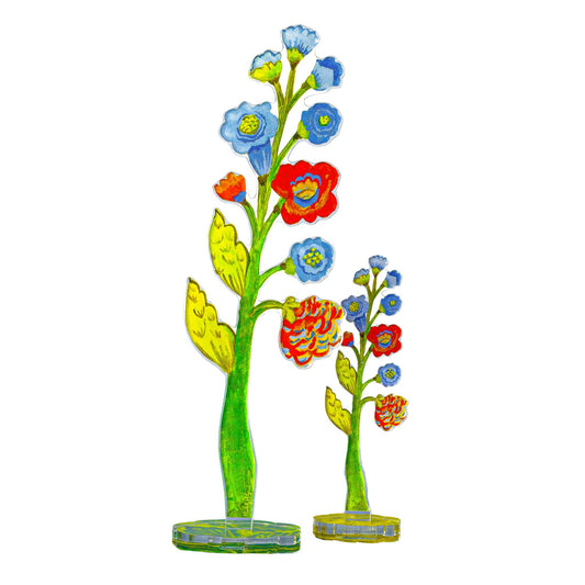 Periwinkle Blossoms | 0.25in. Acrylic Floral