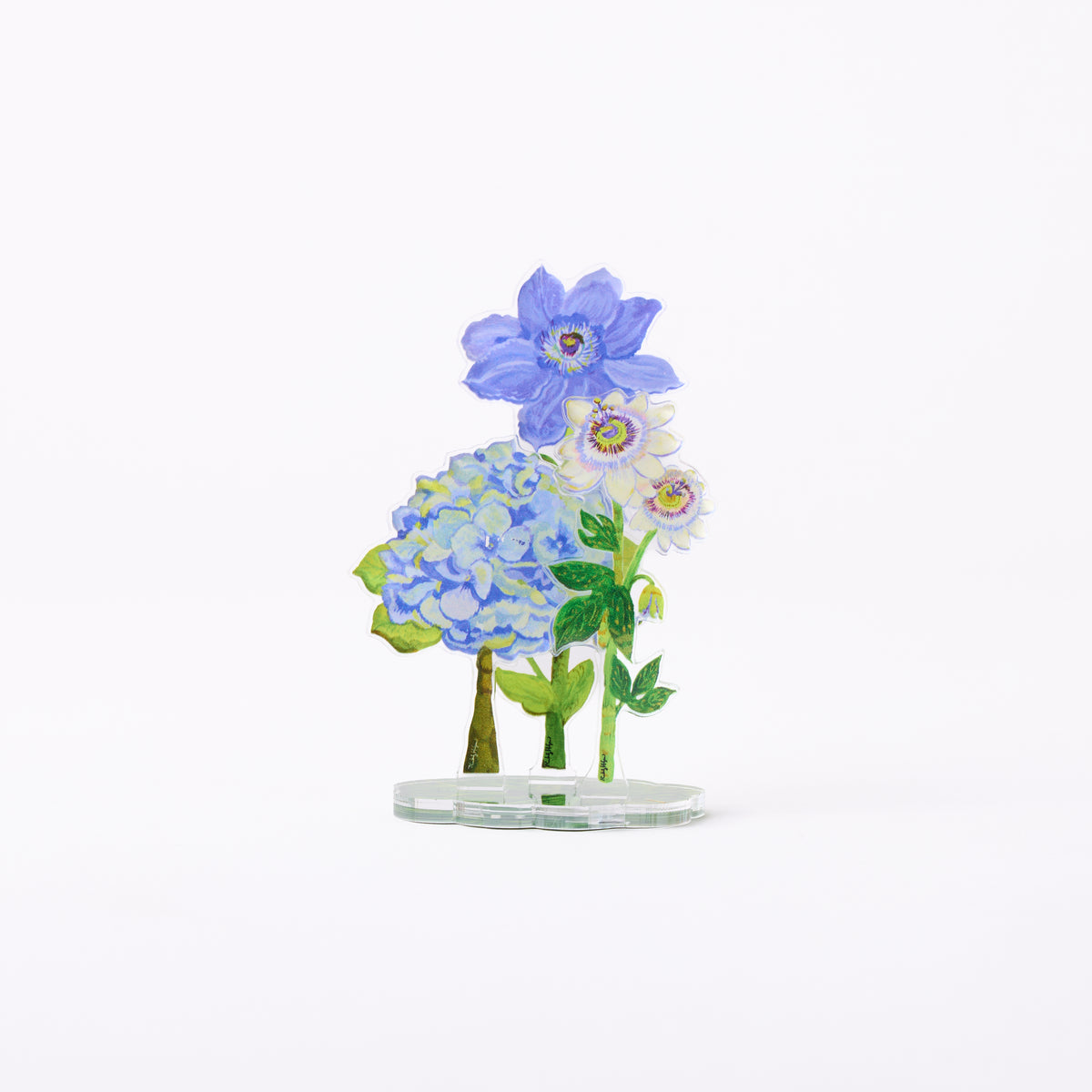 Petite Bouquet Collection acrylic floral set of 6 UV printed botanical designs