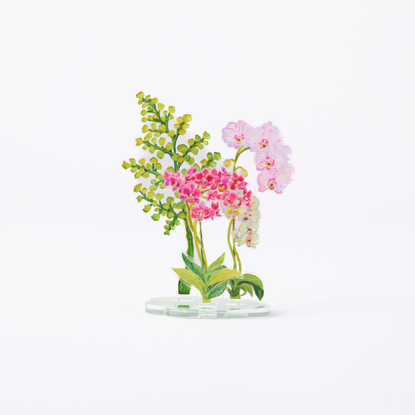 Petite Bouquet Collection acrylic floral set of 6 UV printed botanical designs