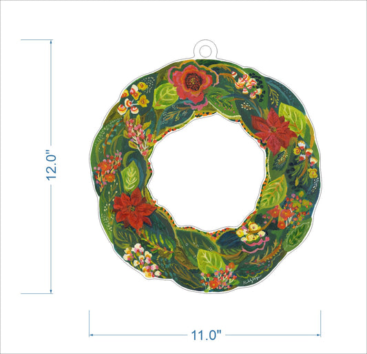 Poinsettia Wreath SM