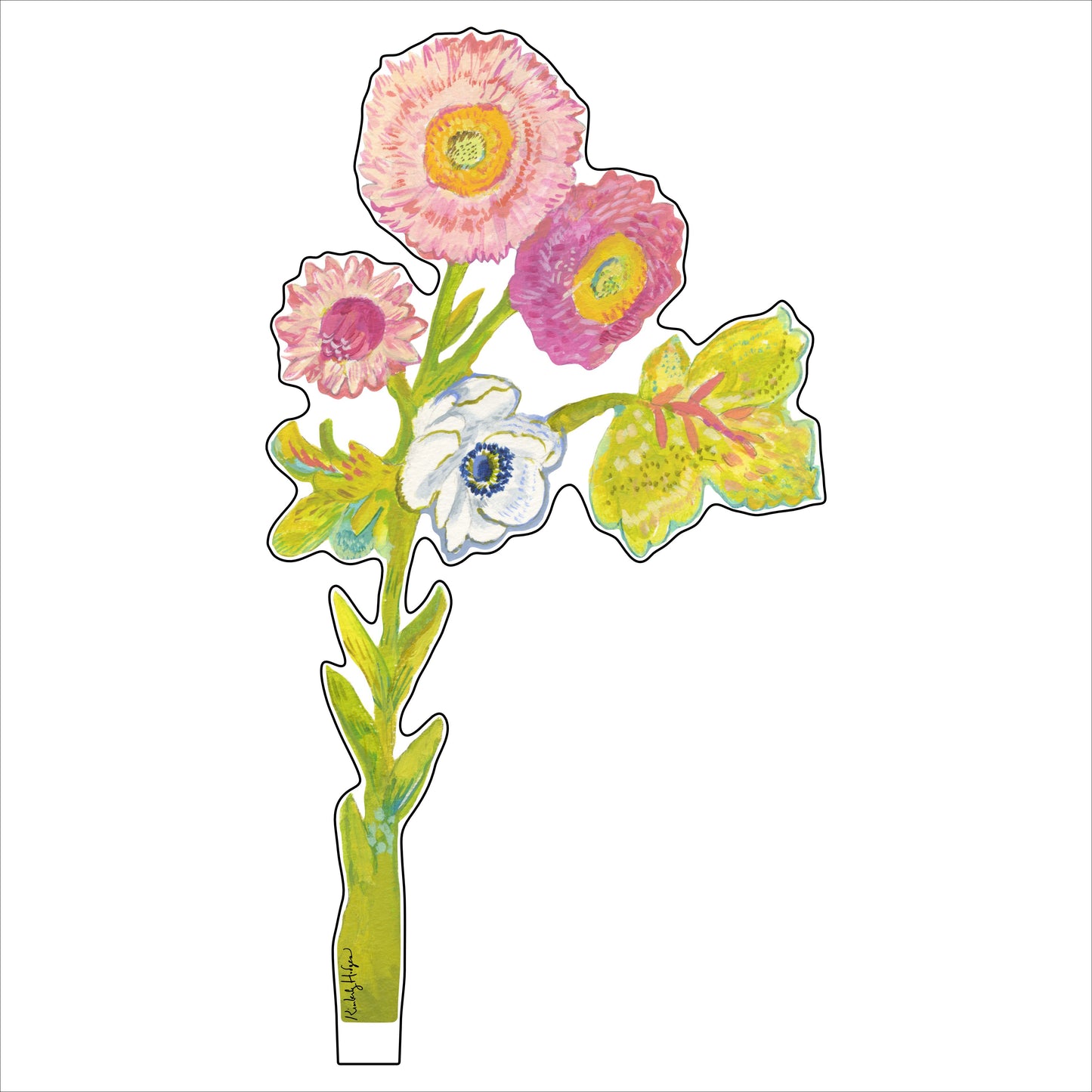 Strawflower | 0.25in. Acrylic Floral
