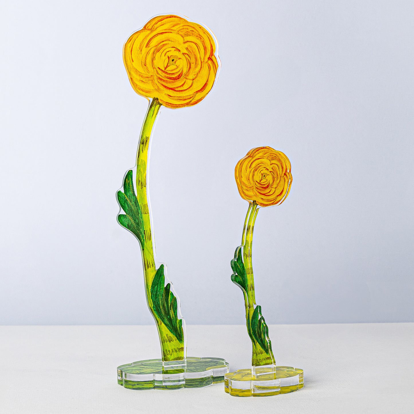 Yellow Ranunculus | 0.25in. Acrylic Floral