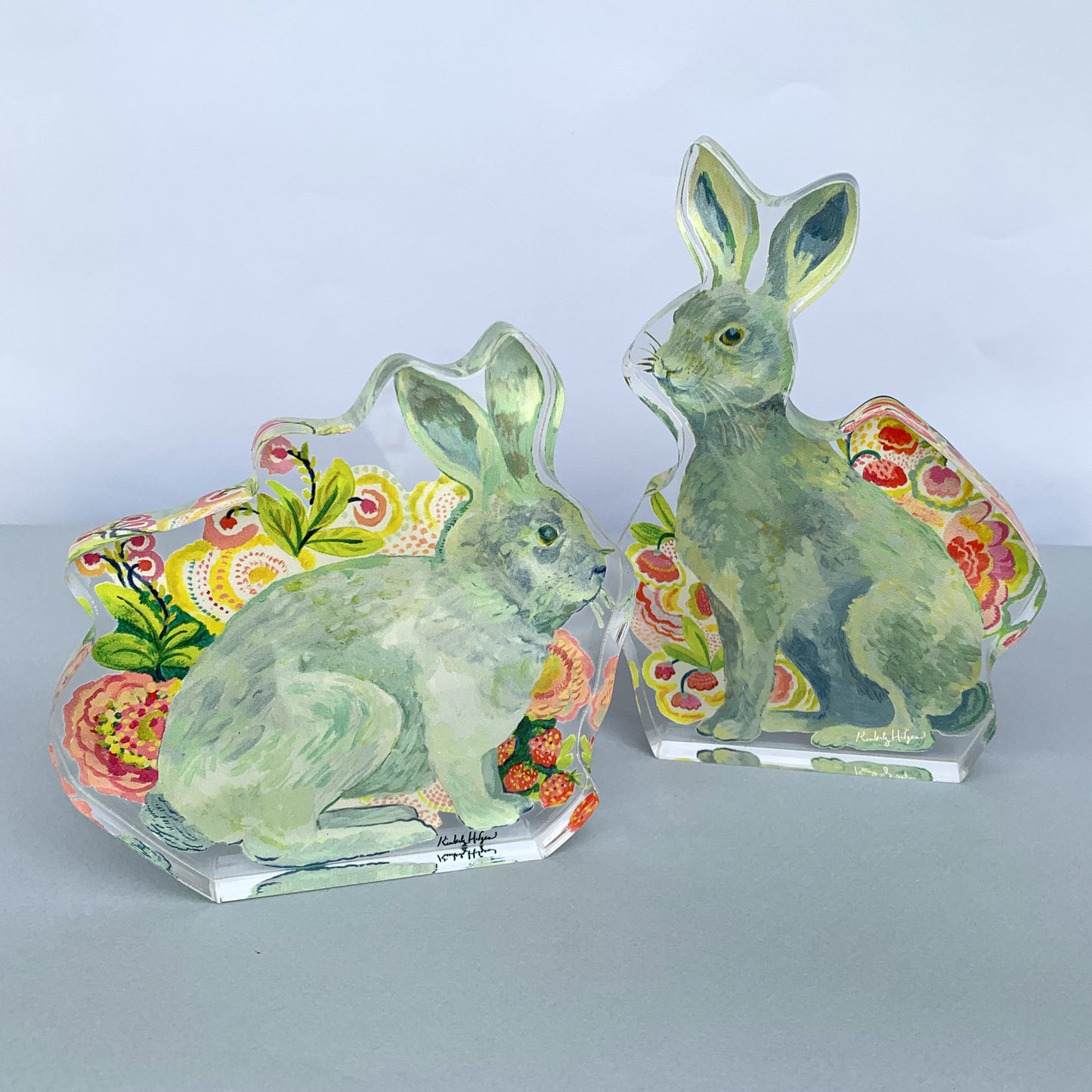 Strawberry Rabbit Acrylic Cutout Shelfie 0.75 inch Wholesale