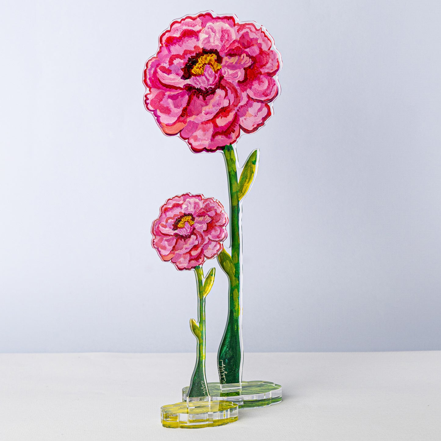 Tall Magenta Peony | 0.25in. Acrylic Floral