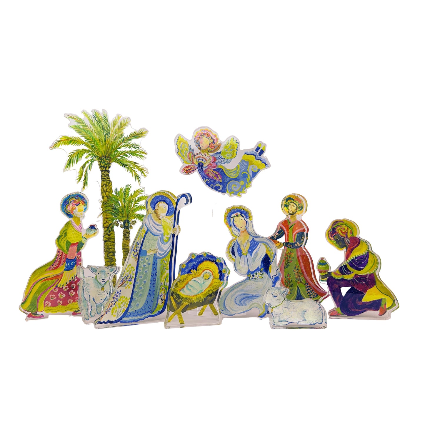 10-Piece Nativity Set Mini  KHA-244 | 0.50in Acrylic