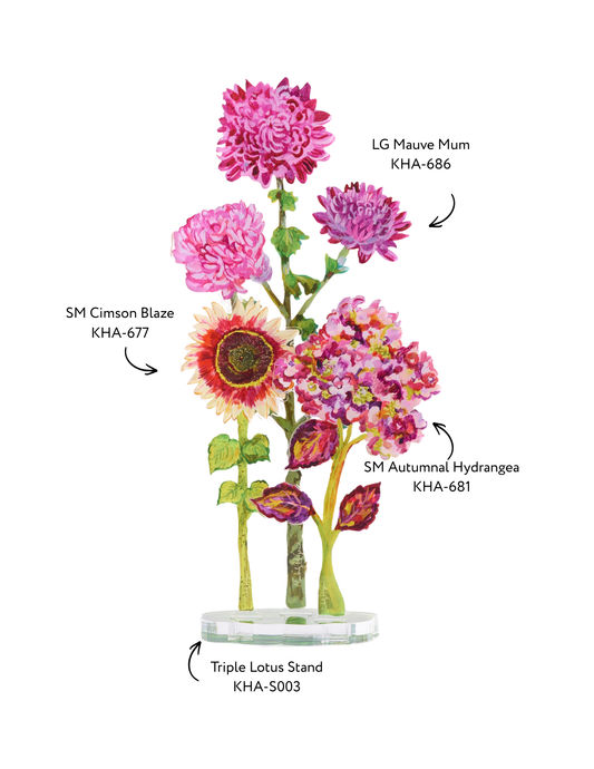Mauve Autumn Garden Arrangement | Floral Arrangement Bundle