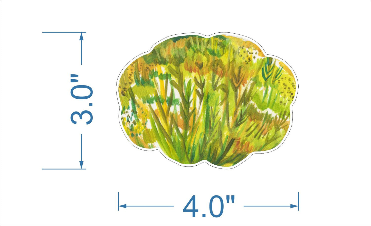 Grasses Double Stand KHA-S008 | 0.50in. Acrylic