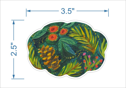 Pinecone & Holly LG Stand | 0.50in. Acrylic