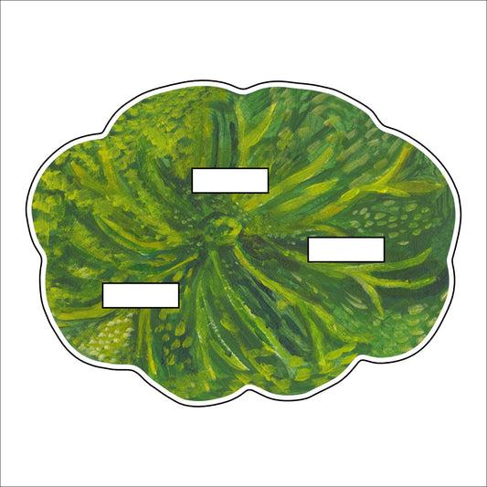 KHA-S003 - Triple Stand - Green Lotus | 0.50in. Acrylic Base | Single